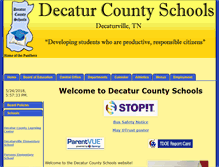 Tablet Screenshot of decaturcountyschools.org